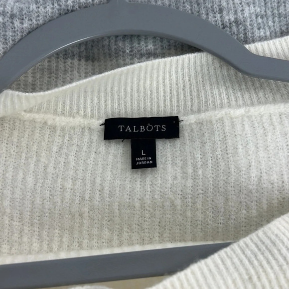 Talbots Women’s Large Long Sleeve Ombré Knit Ribbed Pullover Sweater - Picture 3 of 7